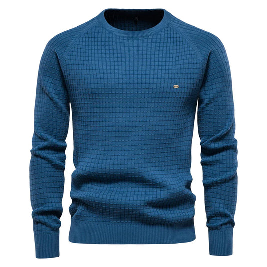 LUCA | Herrenpullover mit Gittermuster