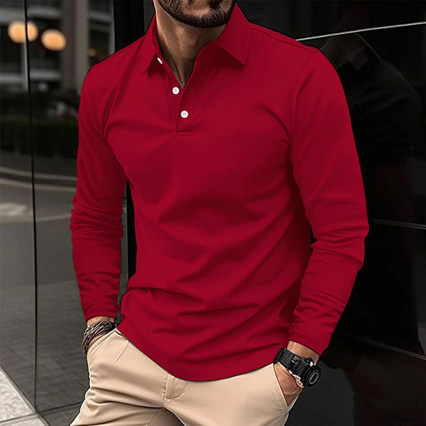 Ralph™ - Lässiges Poloshirt mit langen Ärmeln