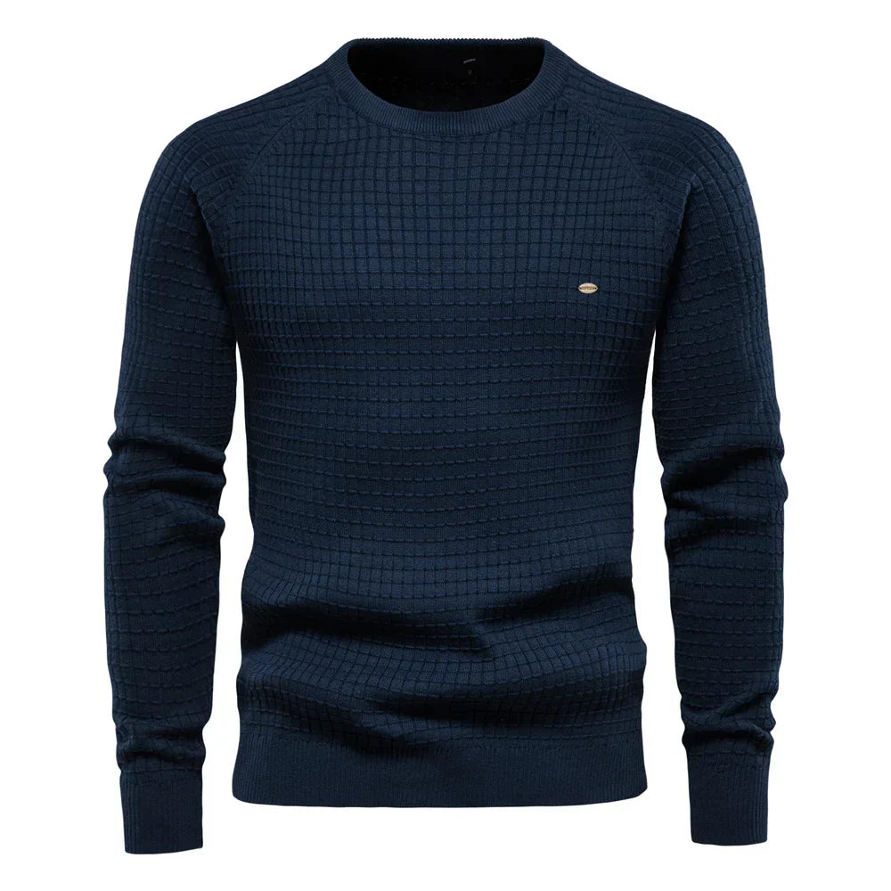 LUCA | Herrenpullover mit Gittermuster