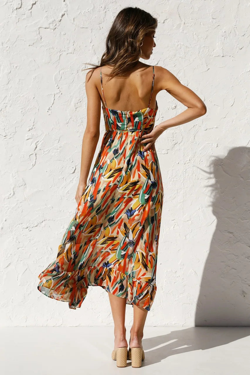 BIHILD I MEHRFARBIGES SOMMERKLEID