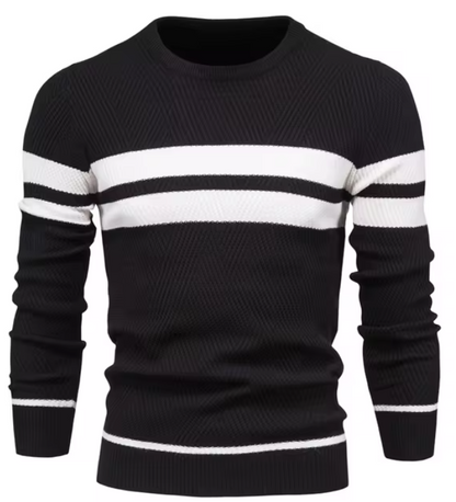 LUCA | Stilvoller Herrenpullover mit Fischgrätmuster