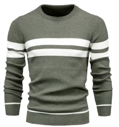 LUCA | Stilvoller Herrenpullover mit Fischgrätmuster