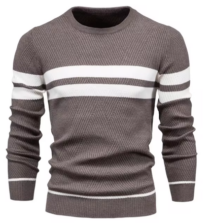 LUCA | Stilvoller Herrenpullover mit Fischgrätmuster
