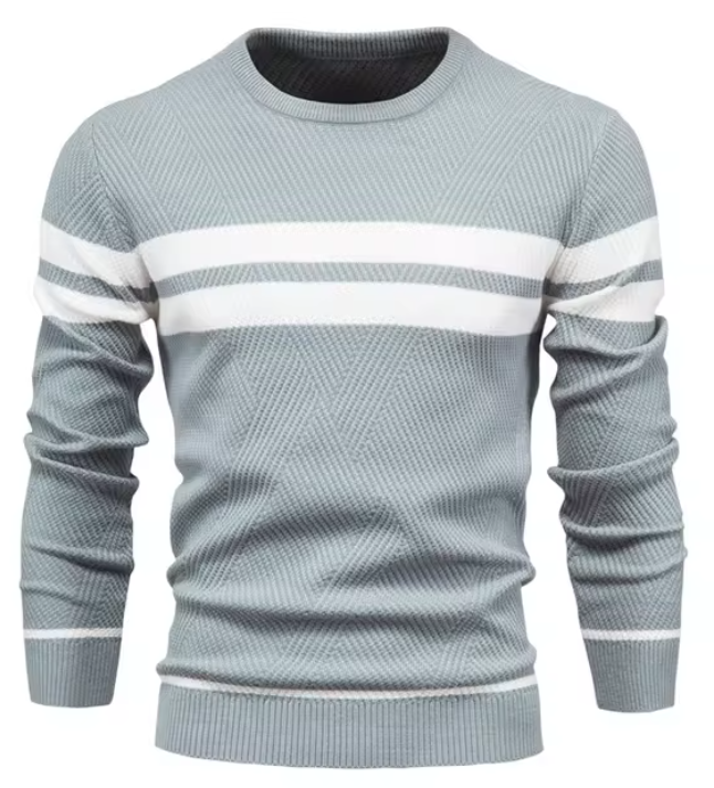 LUCA | Stilvoller Herrenpullover mit Fischgrätmuster