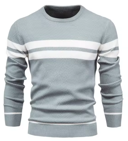 LUCA | Stilvoller Herrenpullover mit Fischgrätmuster