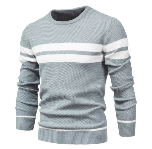 LUCA | Stilvoller Herrenpullover mit Fischgrätmuster