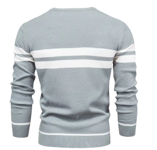 LUCA | Stilvoller Herrenpullover mit Fischgrätmuster