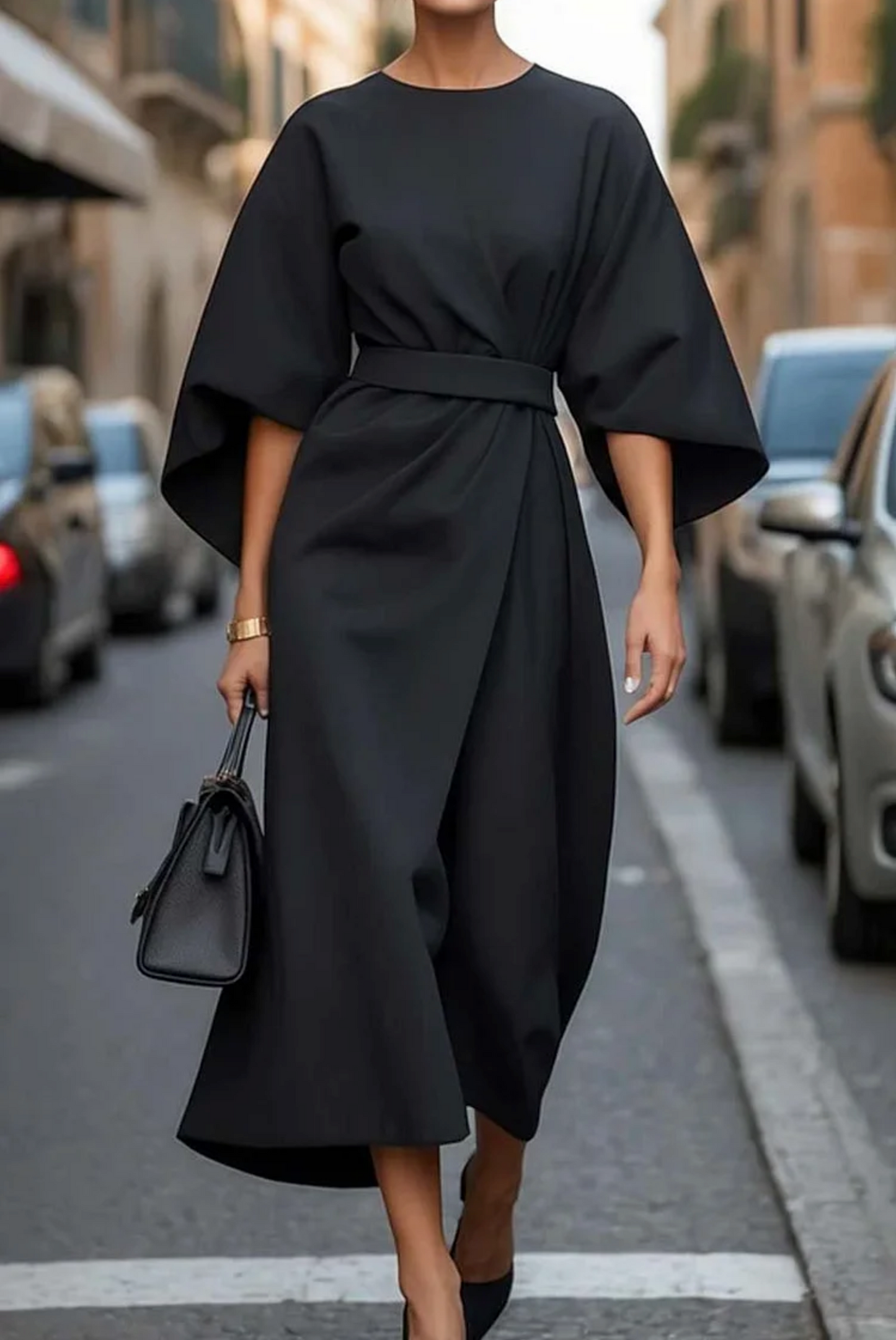 Keio - Kleid mit Weiten Ärmeln