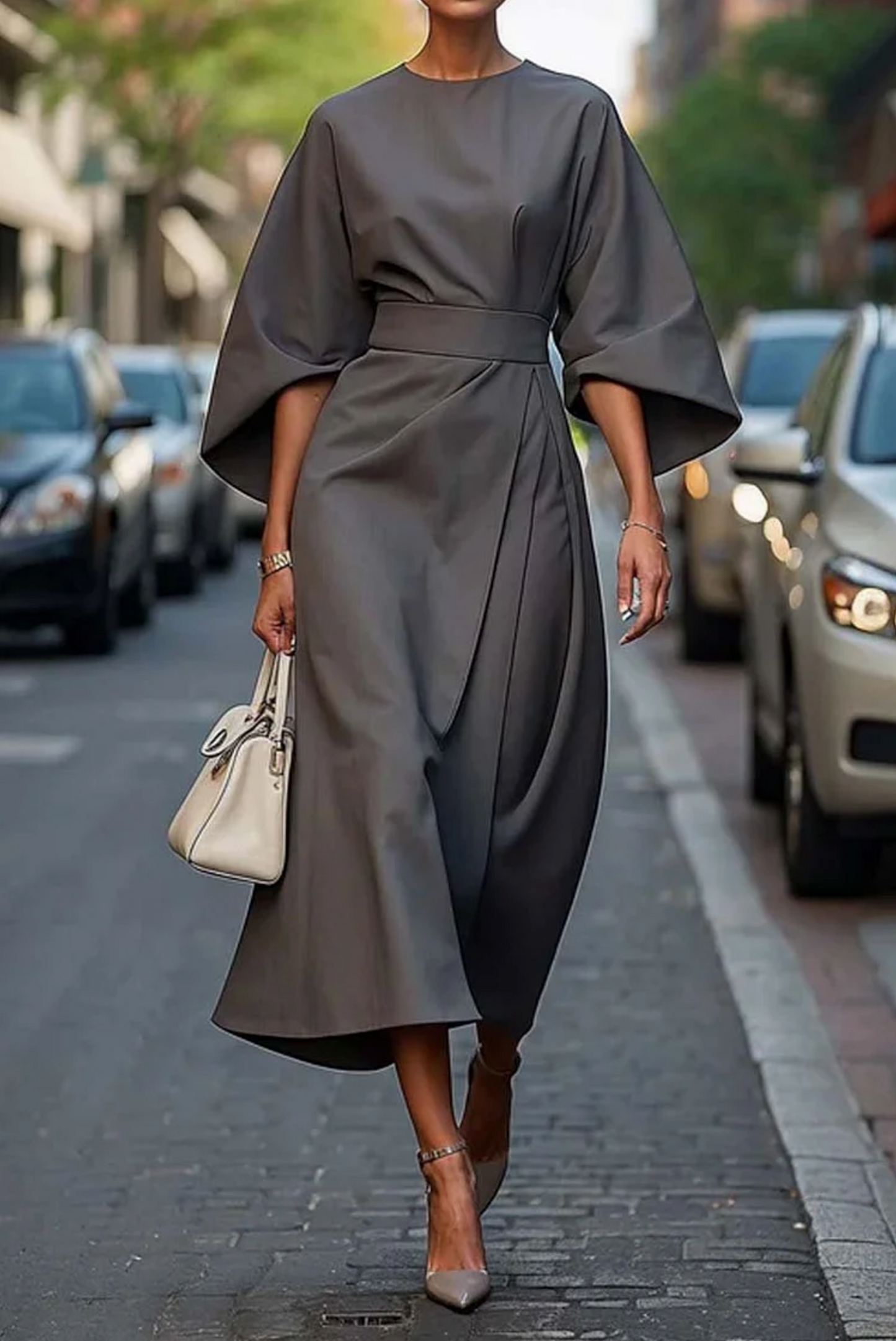 Keio - Kleid mit Weiten Ärmeln