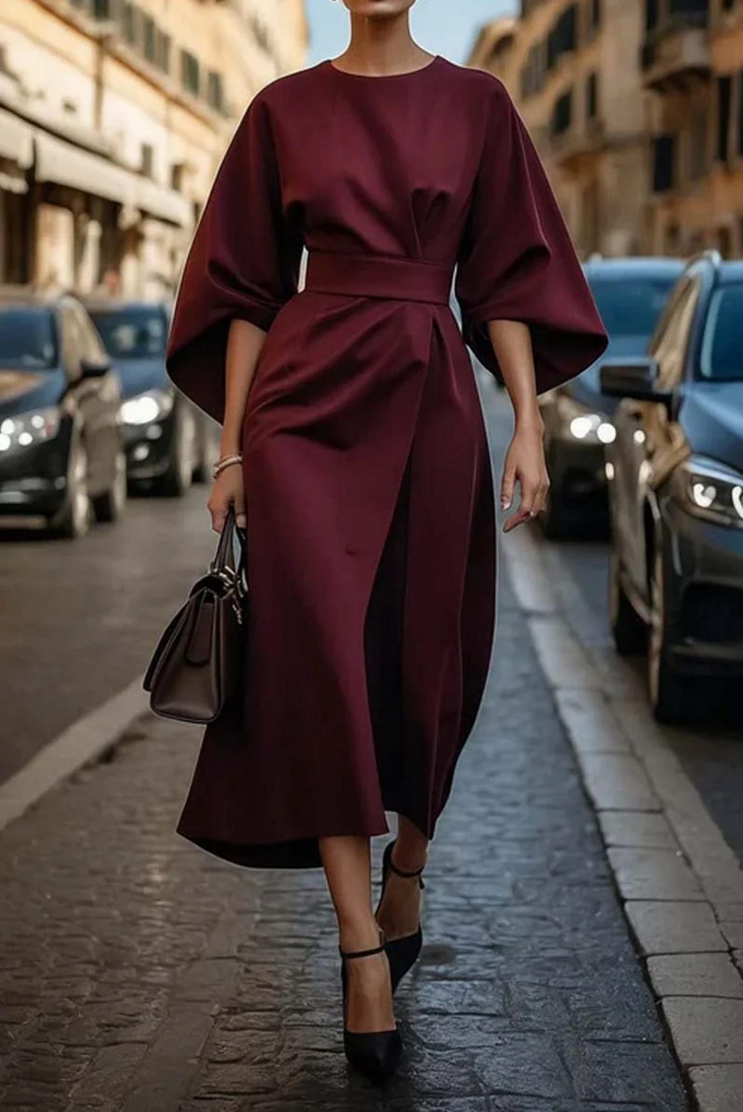 Keio - Kleid mit Weiten Ärmeln