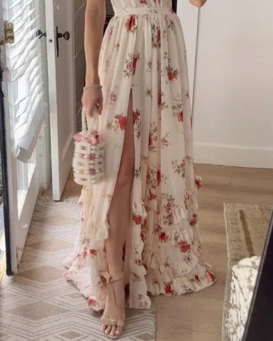 Criz| Maxi Kleid mit Blumenmuster