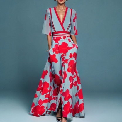 Amara | Klassischer Floral-Robe
