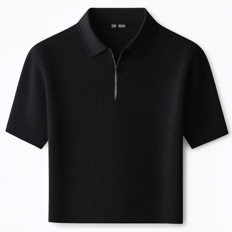 Gion | Strickpolo mit französischer Textur
