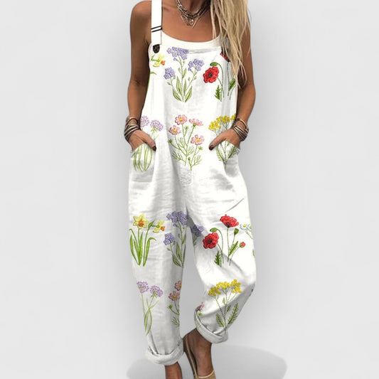 Belinda | Vintage Floral Jumpsuit für Frauen