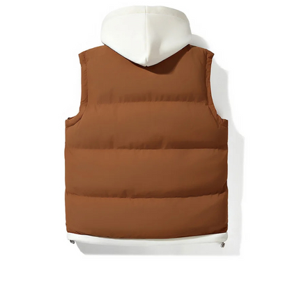 Soft Shell Kapuzen-Puffer-Weste