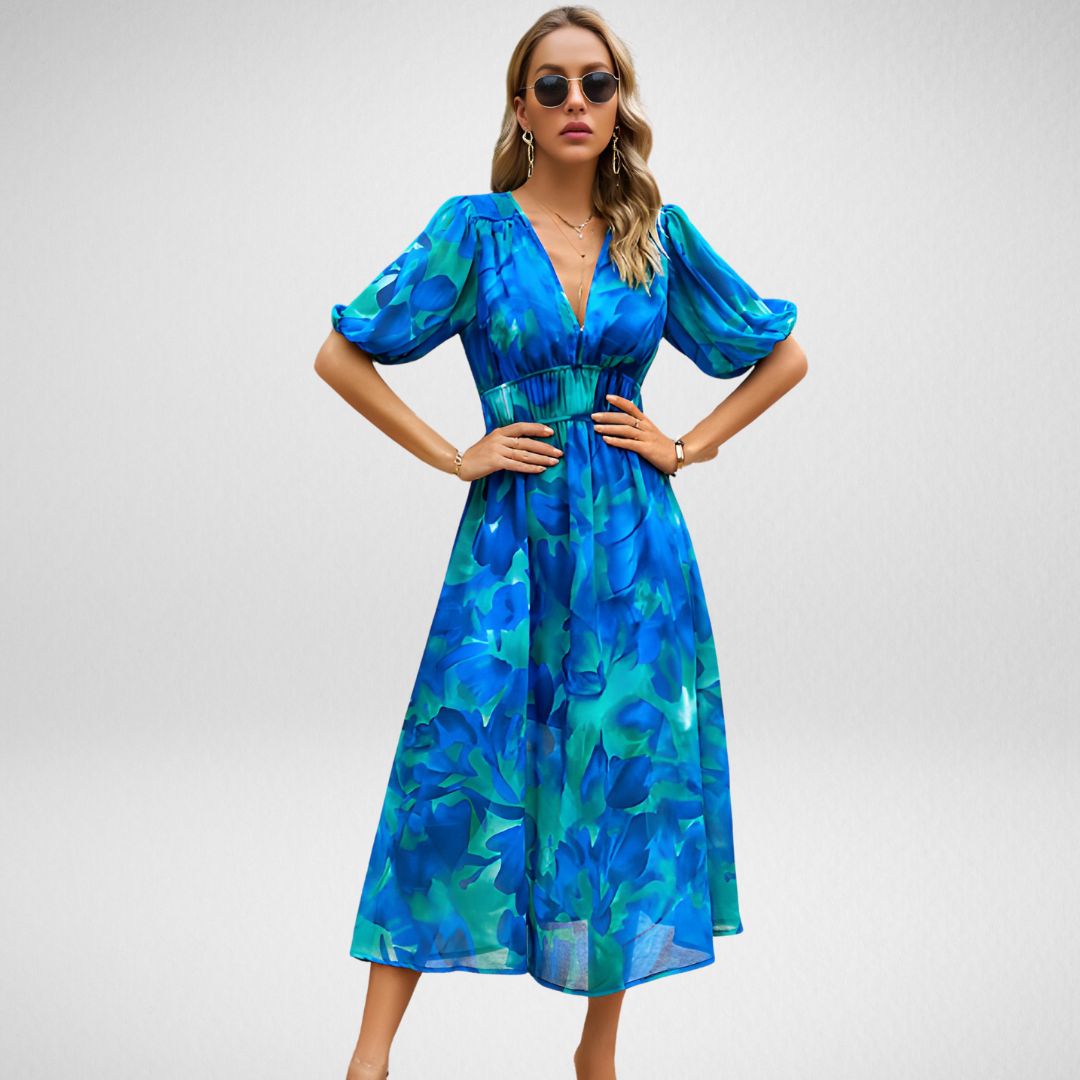 Joha - V-Ausschnitt Freizeitkleid