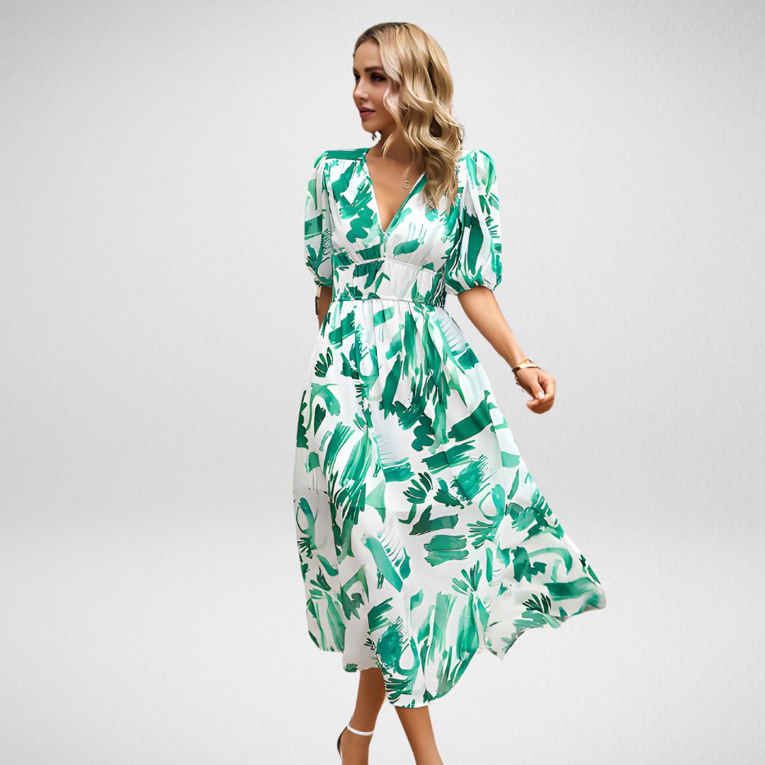 Joha - V-Ausschnitt Freizeitkleid
