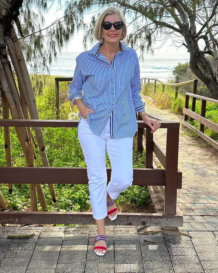 Lisette | Gestreifte Moderne Bluse