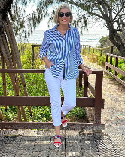 Lisette | Gestreifte Moderne Bluse