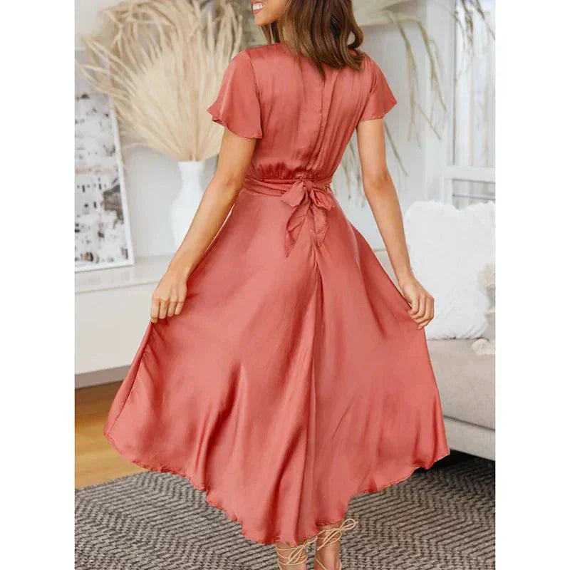 lessia – Seidenkleid mit Schleife