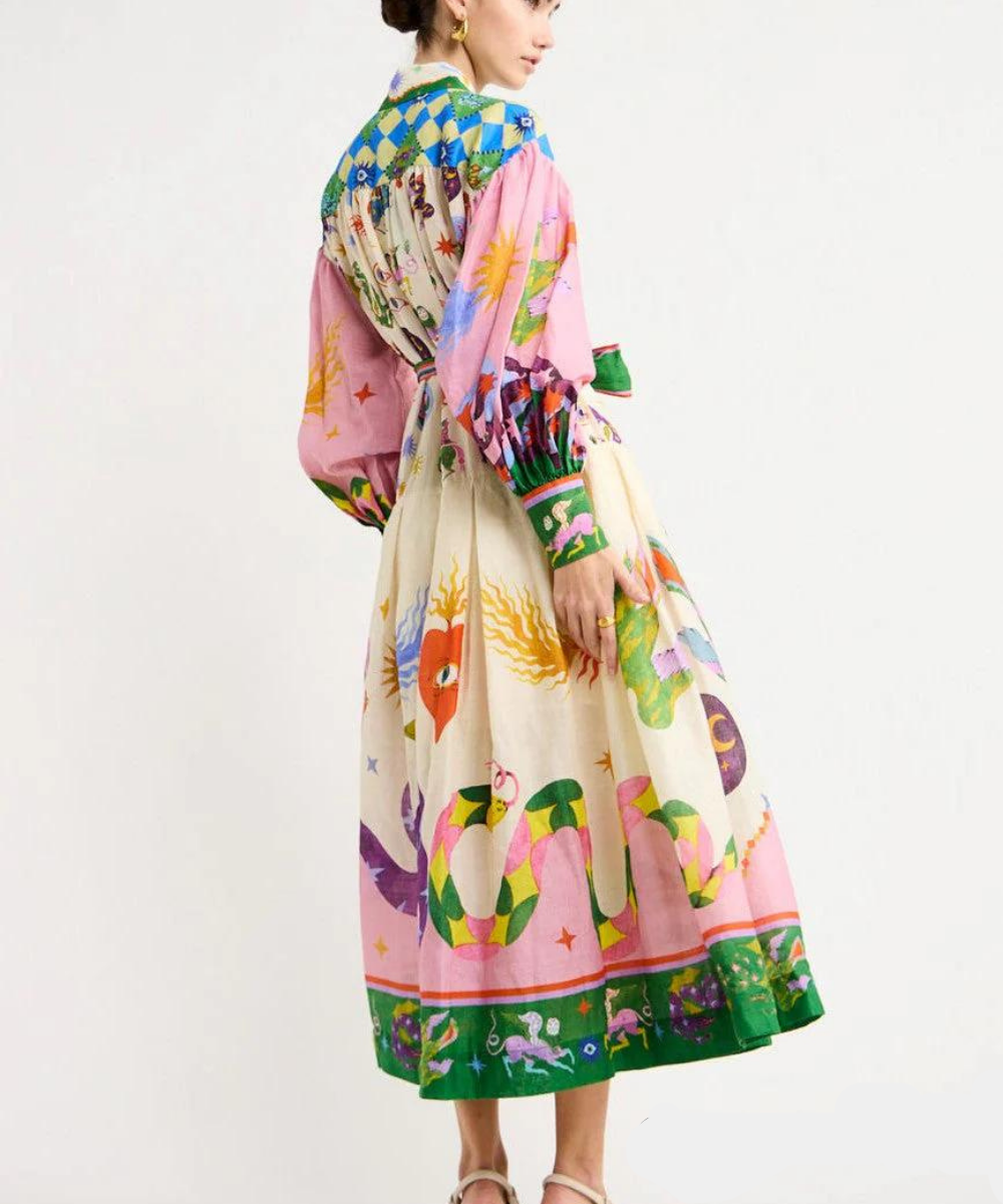 Soyra - Maxi Italienisches Kleid