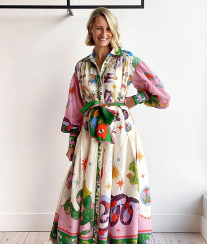 Soyra - Maxi Italienisches Kleid
