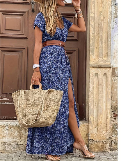 Sumi - Blumiges Maxikleid für Frauen