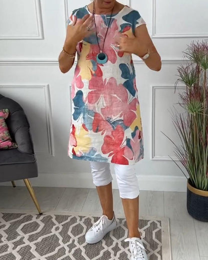 Maxi-Ärmelloses Kleid mit Eleganter Schlitze