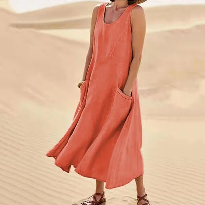 Lies | Ärmelloses Kleid mit Taschen