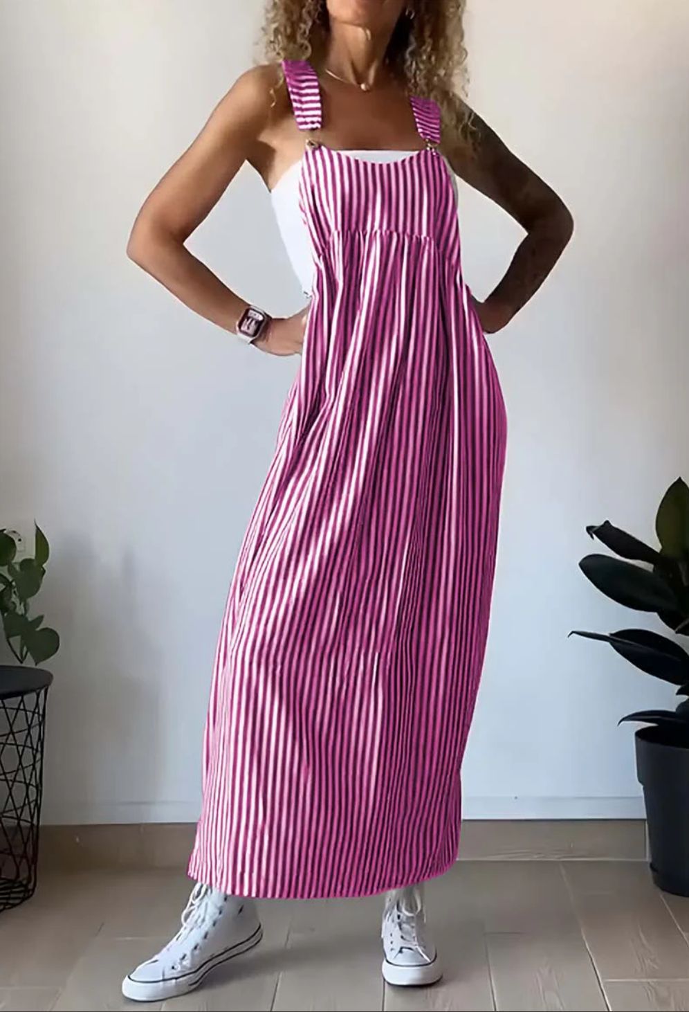 MARILINE I GESTREIFTES MAXIKLEID