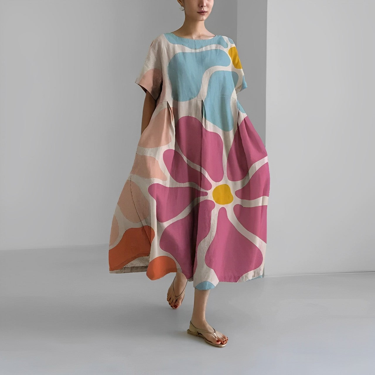 Boho-Blumen Kleid