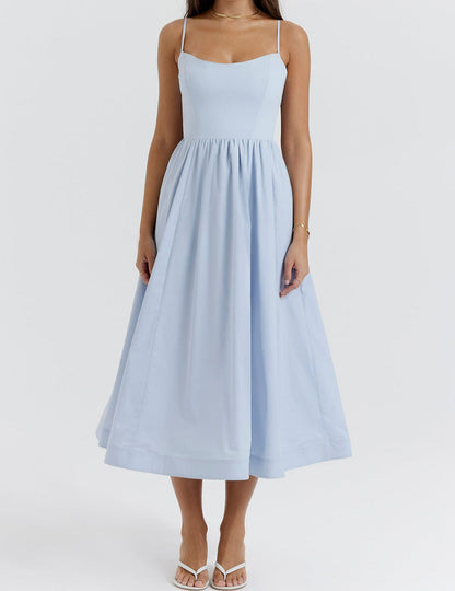 Helene | Trägerloses Kleid mit Neckholder