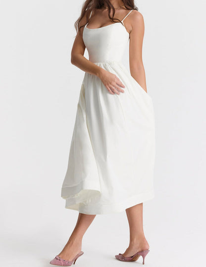 Helene | Trägerloses Kleid mit Neckholder