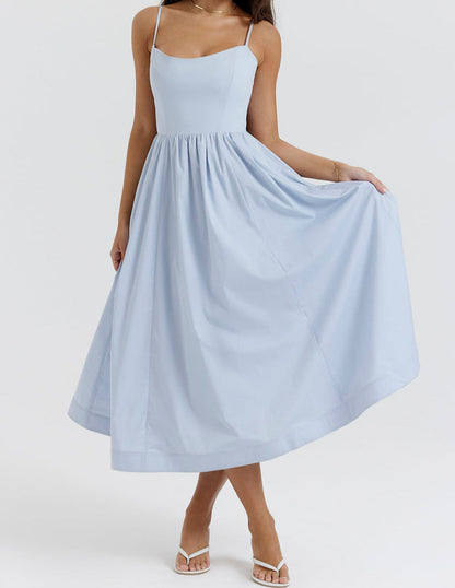 Helene | Trägerloses Kleid mit Neckholder