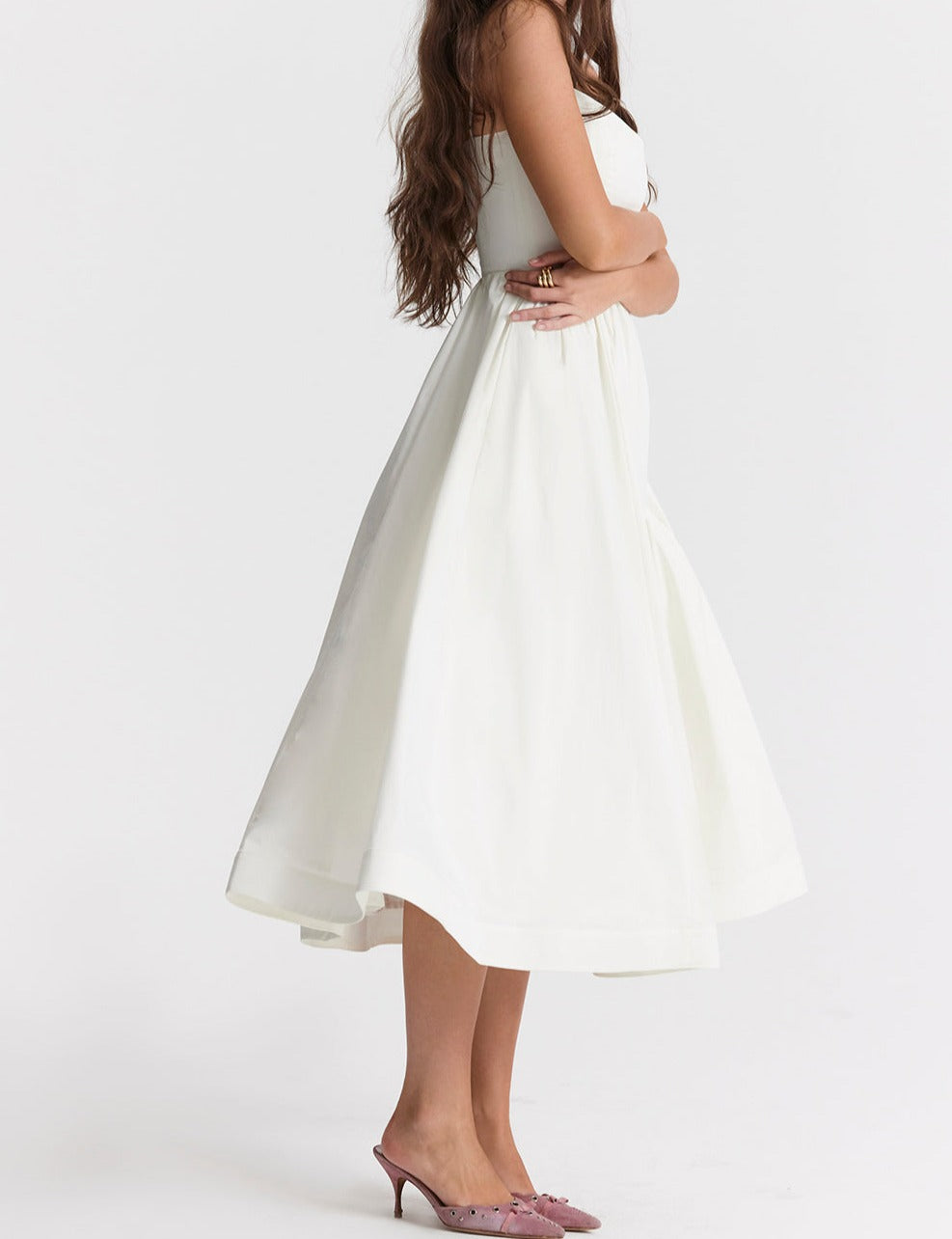Helene | Trägerloses Kleid mit Neckholder