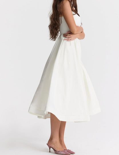 Helene | Trägerloses Kleid mit Neckholder