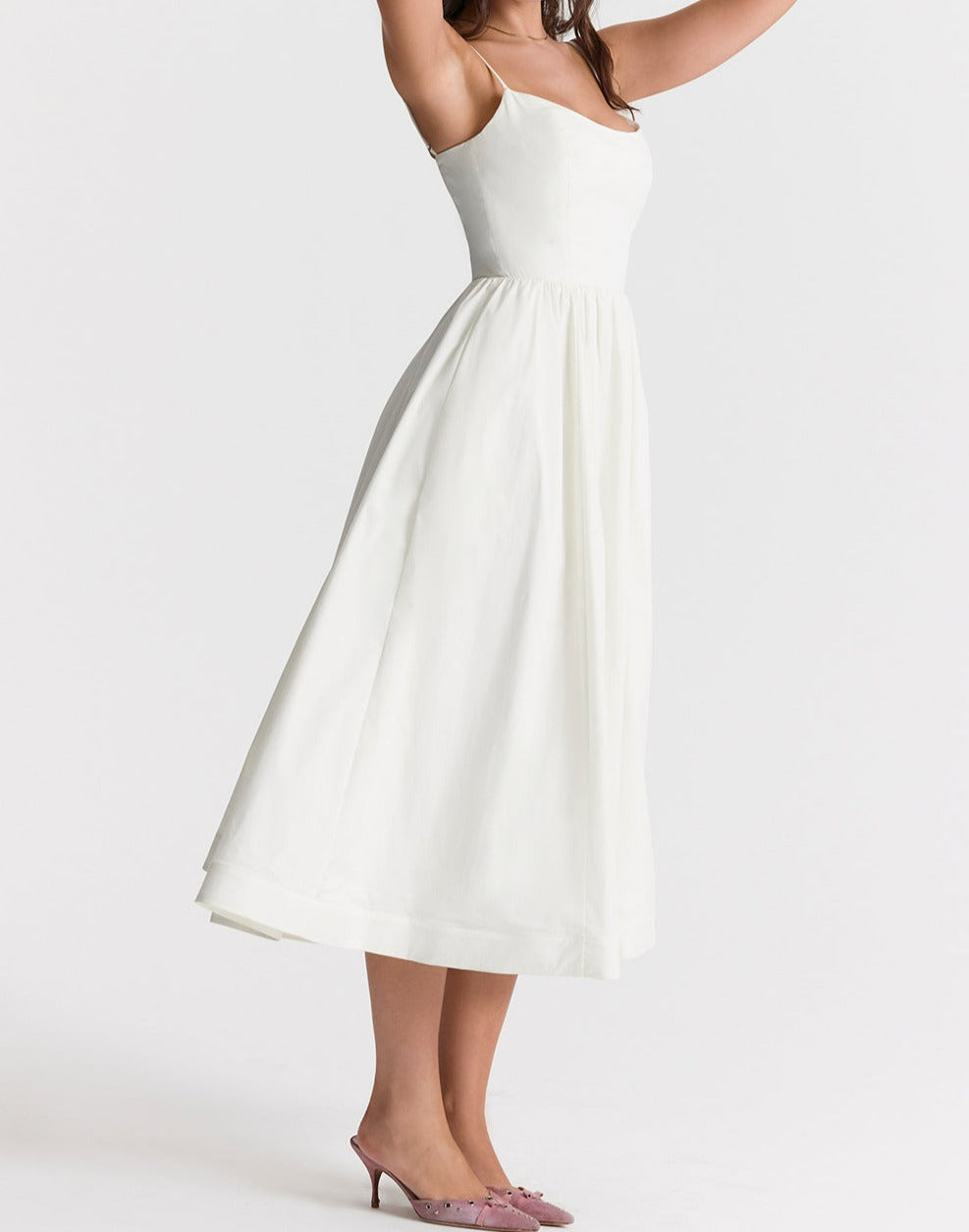 Helene | Trägerloses Kleid mit Neckholder