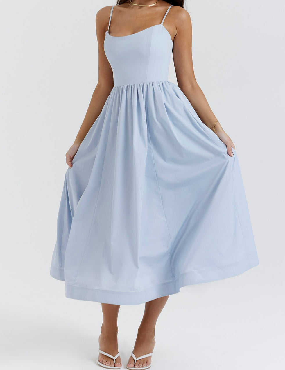 Helene | Trägerloses Kleid mit Neckholder