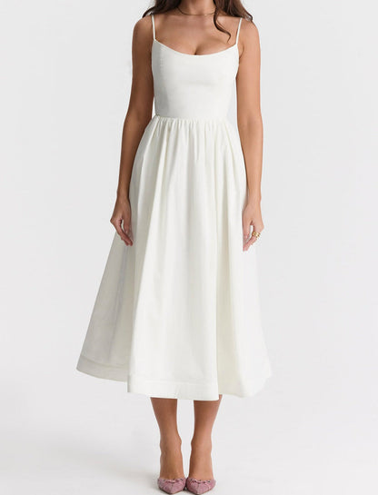 Helene | Trägerloses Kleid mit Neckholder