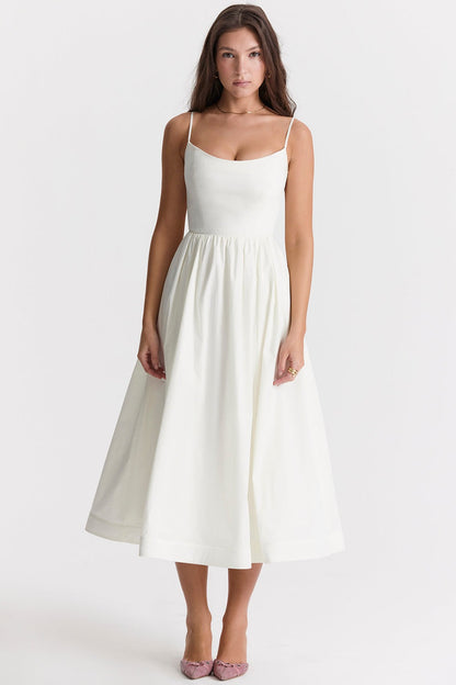 Helene | Trägerloses Kleid mit Neckholder