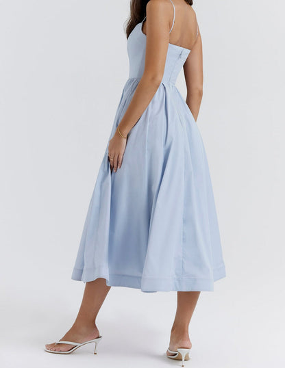 Helene | Trägerloses Kleid mit Neckholder