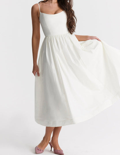 Helene | Trägerloses Kleid mit Neckholder