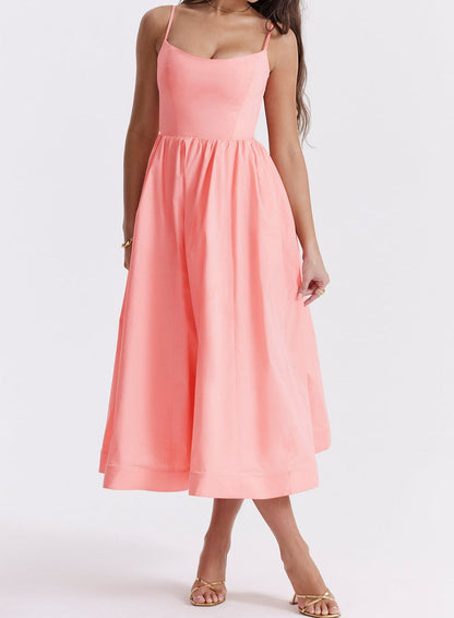 Helene | Trägerloses Kleid mit Neckholder