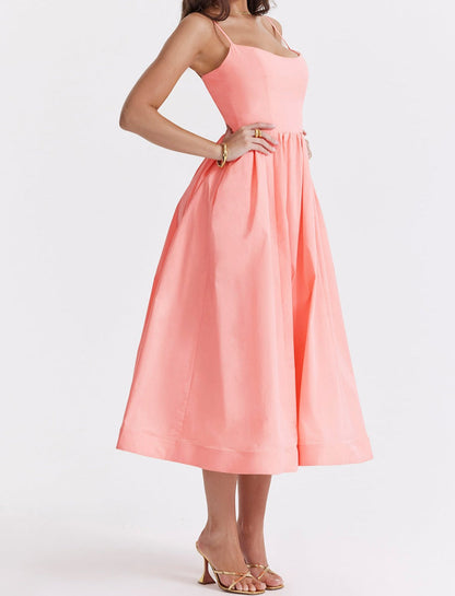 Helene | Trägerloses Kleid mit Neckholder