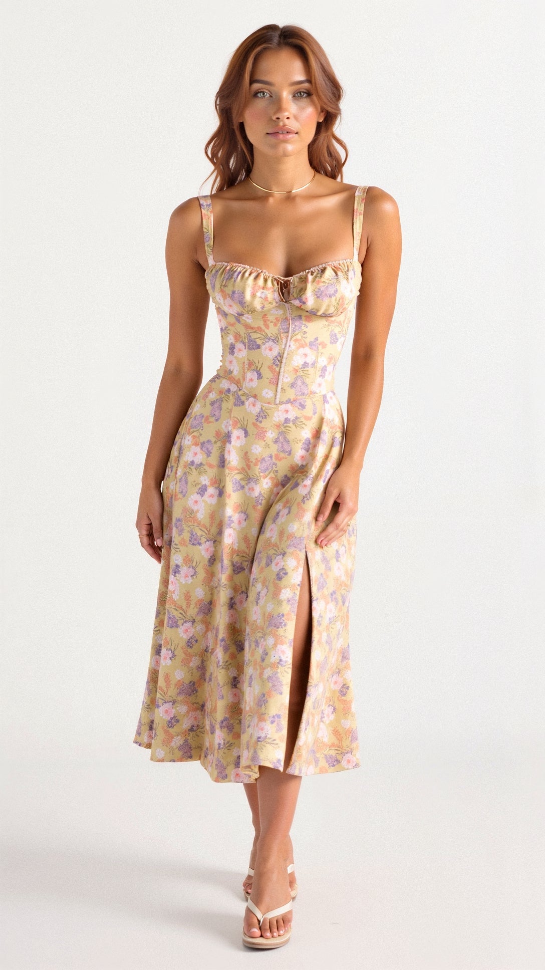 JOSMAA I ELEGANTES KLEID MIT SCHLITZ