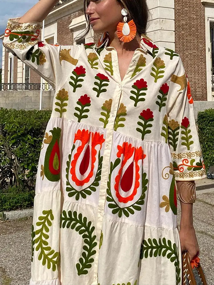 Käthele | Lockeres Patchwork-Kleid