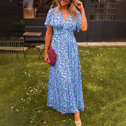 Damenkleid mit V-Ausschnitt