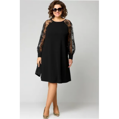 HARALA I LÄSSIGES LANGÄRMELIGES KLEID