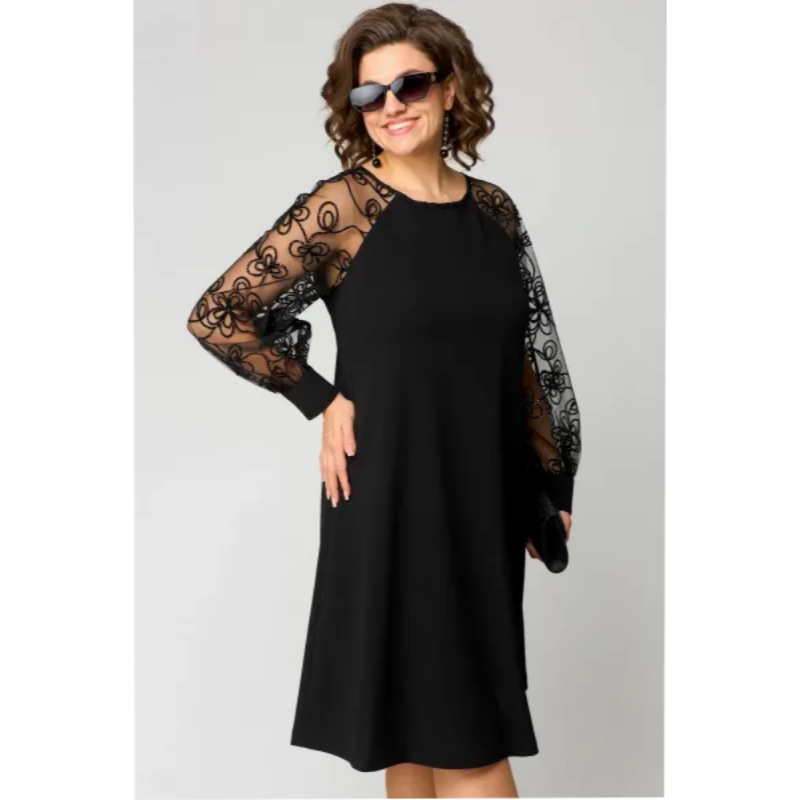 HARALA I LÄSSIGES LANGÄRMELIGES KLEID