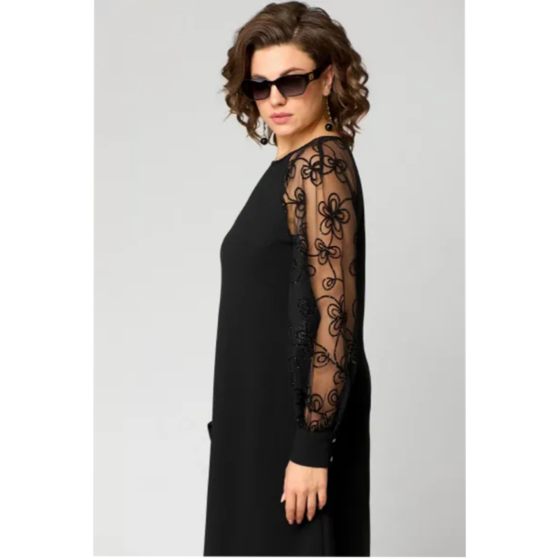 HARALA I LÄSSIGES LANGÄRMELIGES KLEID